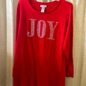 Red Christmas Joy sweater